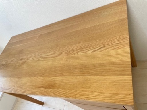 【無印良品】※値下げしました※無垢材デスク・無垢材キャビネット 　2点セット