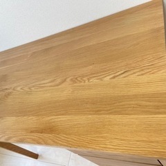 【無印良品】※値下げしました※無垢材デスク・無垢材キャビネット 　2点セットの画像