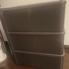 衣装ケース　3個セット　中古傷ありの画像