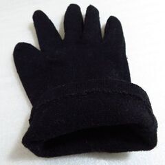 ■黒色手袋・ぐるぐるの画像
