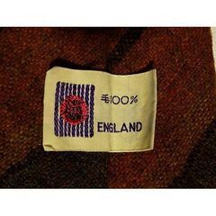 ■茶色系ウールネクタイ（英国製）の画像
