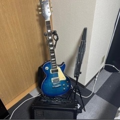 エレキギター・アンプ・譜面台セットでお譲りします。