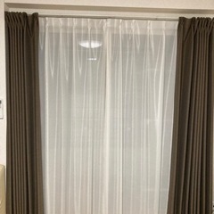 遮光カーテン、レースカーテンセットの画像