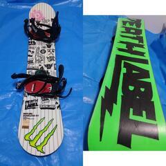 DEATH LABEL 151cm スノボ2点セット 調整も