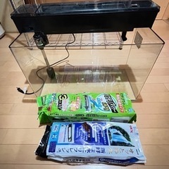 曲げガラス水槽  60センチの画像