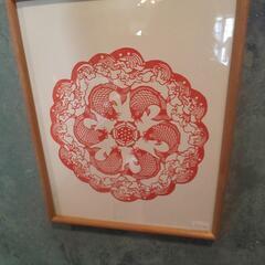 切り絵の 額入り 絵