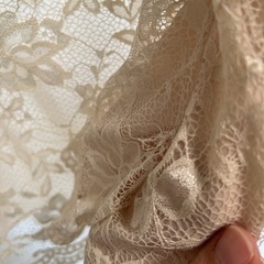 パーティードレス用カーディガン　ボレロ　白　リバーシブル　Mの画像