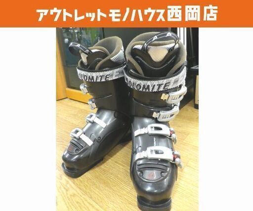 26.0～26.5㎝ DOLOMITE ZTEAM スキーブーツ 大人用 アウトソール306㎜ シルバー スキー靴 バックル4個 西岡