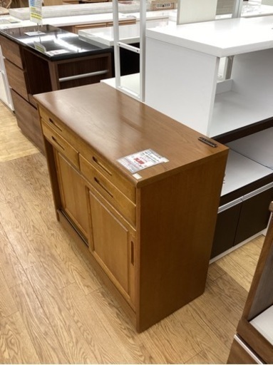 KL-48【新入荷　リサイクル品】浜本工芸　キッチンカウンター　ブラウン系