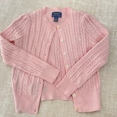POLO ラルフローレン カーディガン ピンク 100 5歳向け