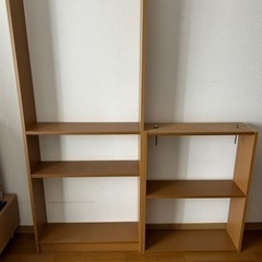 棚、全身鏡、レンジ台まとめてお譲りします！(棚は分解済の写真です)