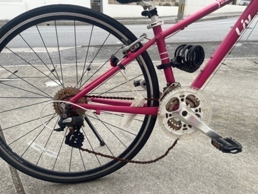 ※お取引き中　自転車　クロスバイク　レデイース　空気入れ付き