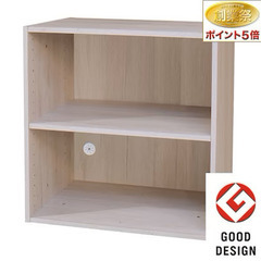 3個セット ニトリ 本棚  カラーボックス Nクリック ディープ ワイド2段 (ホワイトウォッシュ)  シェルフの画像