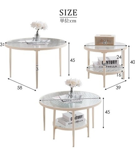 【美品】【値下げしました】ガラスネストローテーブル
