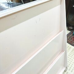 【半額】昭和レトロ  マガジンラック 3段 ピンク 雑誌スタンド 待合室の画像