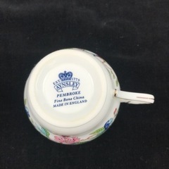 AYNSLEY カップ&ソーサー　1客　花柄　鳥の画像