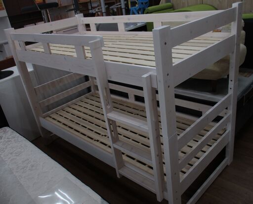R658 キッズ二段ベッド、子供用2段ベッド、幅93cm Used・美品
