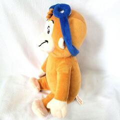 おさるのジョージ　ぬいぐるみ　モンキー　メガネ付き　人形　30センチの画像