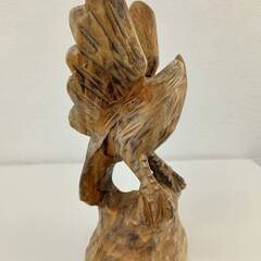 【美品】木彫り　手彫り　フェニックス 不死鳥　phoenix　レア 1体の画像