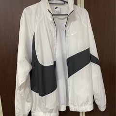 NIKE  ナイキ ナイロンジャケット 白×黒 ホワイト×ブラック　メンズ 古着  S  ③の画像