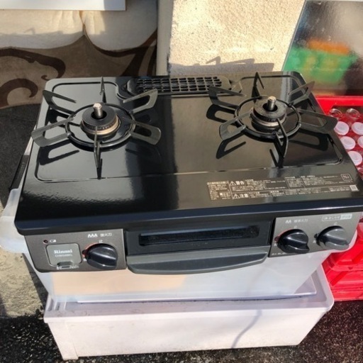 リンナイ　chm34bkl ブラック　ガスコンロ　美品