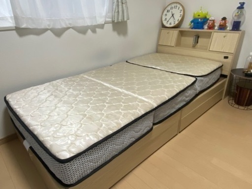 【決定】シングルベット　マットレス付