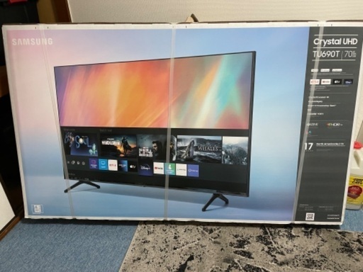 4K スマート液晶テレビ 新品(未使用) Samsung TU690T 70インチ