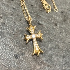 クロムハーツ 22K タイニーファットクロス パヴェダイヤ トップのみ