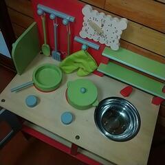 木製キッチンの画像