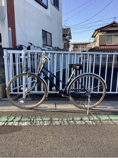 【中古自転車】27インチ(青メタリック)