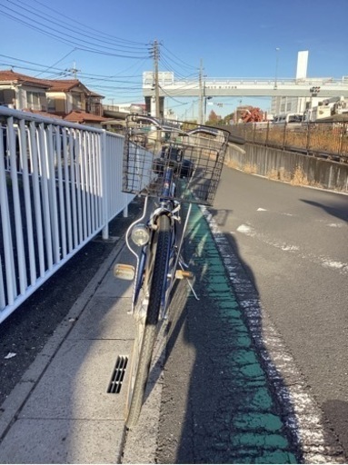 【中古自転車】27インチ(青メタリック)