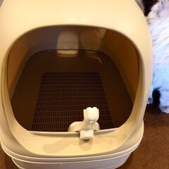 【ラスト値下】にゃんとも清潔トイレ＋ニャンとも砂(小粒×2袋)の画像