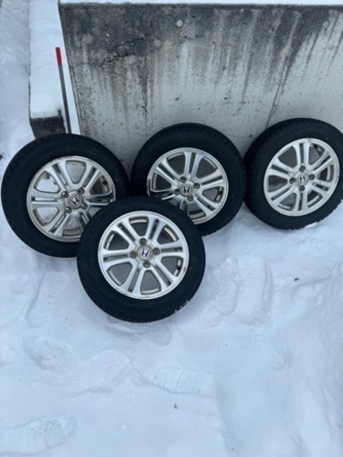 n-box 純正アルミホイール付き スタッドレスタイヤ 2020年製 ブリジストン ブリザック VRX 155/65R14