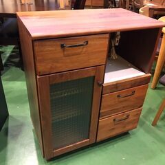 【愛品館八千代店】家具の大丸　レンジ台　ウォールナット
