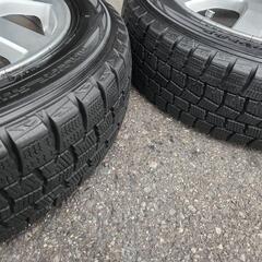 商談中です🙇広島　ダイハツ軽自動車用　スタッドレスタイヤ　ホイール付き　4本セット　155 65 14 の画像