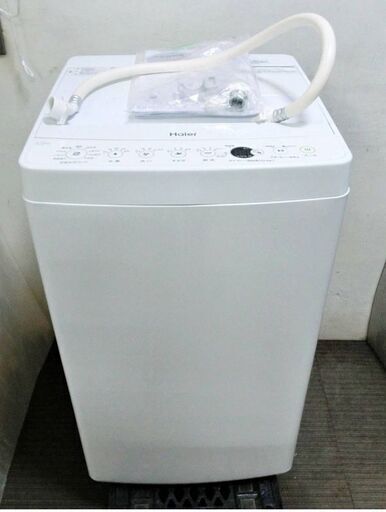 【3ヵ月保証】ハイアール　全自動洗濯機4.5㎏　JW-E45CE　2020年製　動作良好　エディオンオリジナル ホワイト　Haier