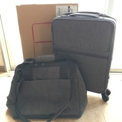 MUJI ソフトキャリーケースとボストンバッグ セット Easy...