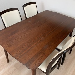 大塚家具 ダイニングテーブル ダイニングチェア 5点セット