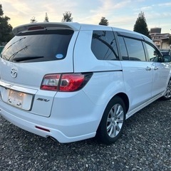 H23年　MPV 走行81000 純正メモリーナビ、TV リアフリップダウンモニター　カードキー　両側パワースライドドアの画像