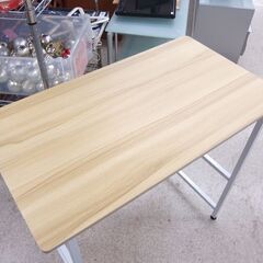 ワークデスク 幅80.5cm PCデスク ナチュラルブラウン パソコンデスク 作業台 机 つくえ ☆ 札幌市 北区 屯田 の画像