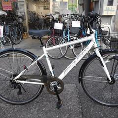 全品表示価格から1000円引き！中古自転車２８４５　クロスバイク　７００×３２C　７段ギヤ　LEDオートライト　キッキーと音がならない後輪ローラーブレーキ フレームサイズ480㎜　身長175㎝前後から