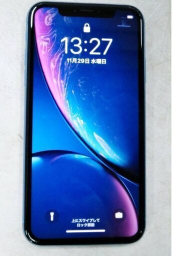 Apple　iPhone XR　64GB　ブルー　MT0E2J/A　バッテリー91％　SIMロックなし　スマートフォン　動作良好　アッ