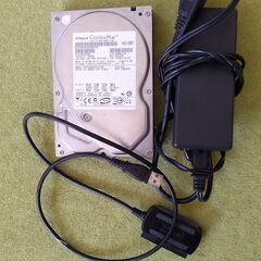 3.5インチHDD　＆　USB接続ケーブル