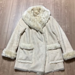 クローラ crolla フェイクムートン ファーコート レディース