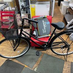 自転車　No.1183　シティサイクル　ブラック　27インチ　【...