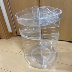 化粧品収納回転式