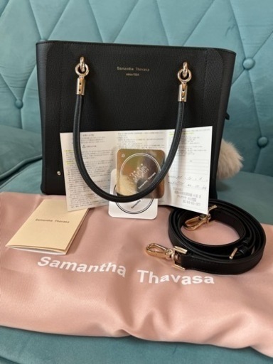 Samantha Thavasa アベクトワ レザースクエアトートバッグ