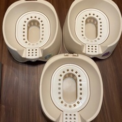 おまる型猫トイレ（３個）の画像