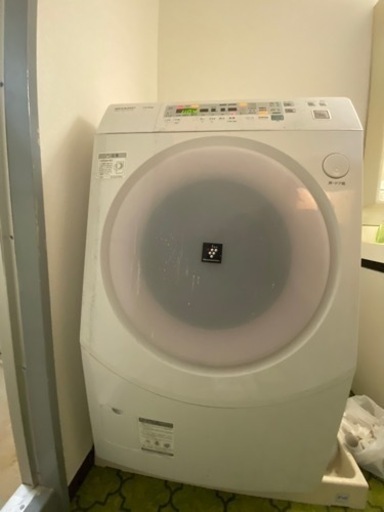 SHARP ドラム式洗濯機　ES-V520-PL