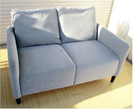 IKEA　2人掛け　ソファ　ANGERSBY　80457118　アンゲルスビー　布製　収納ポケット　ラブソファ　インテリア　イケア
